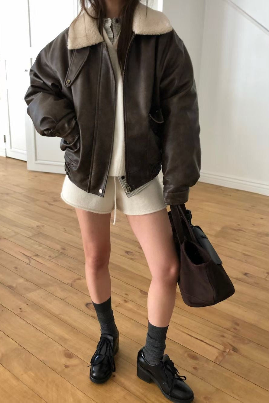 Shearling Leather Jacket