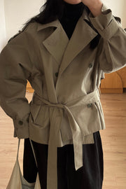 Short Khaki Trench (PREORDER)