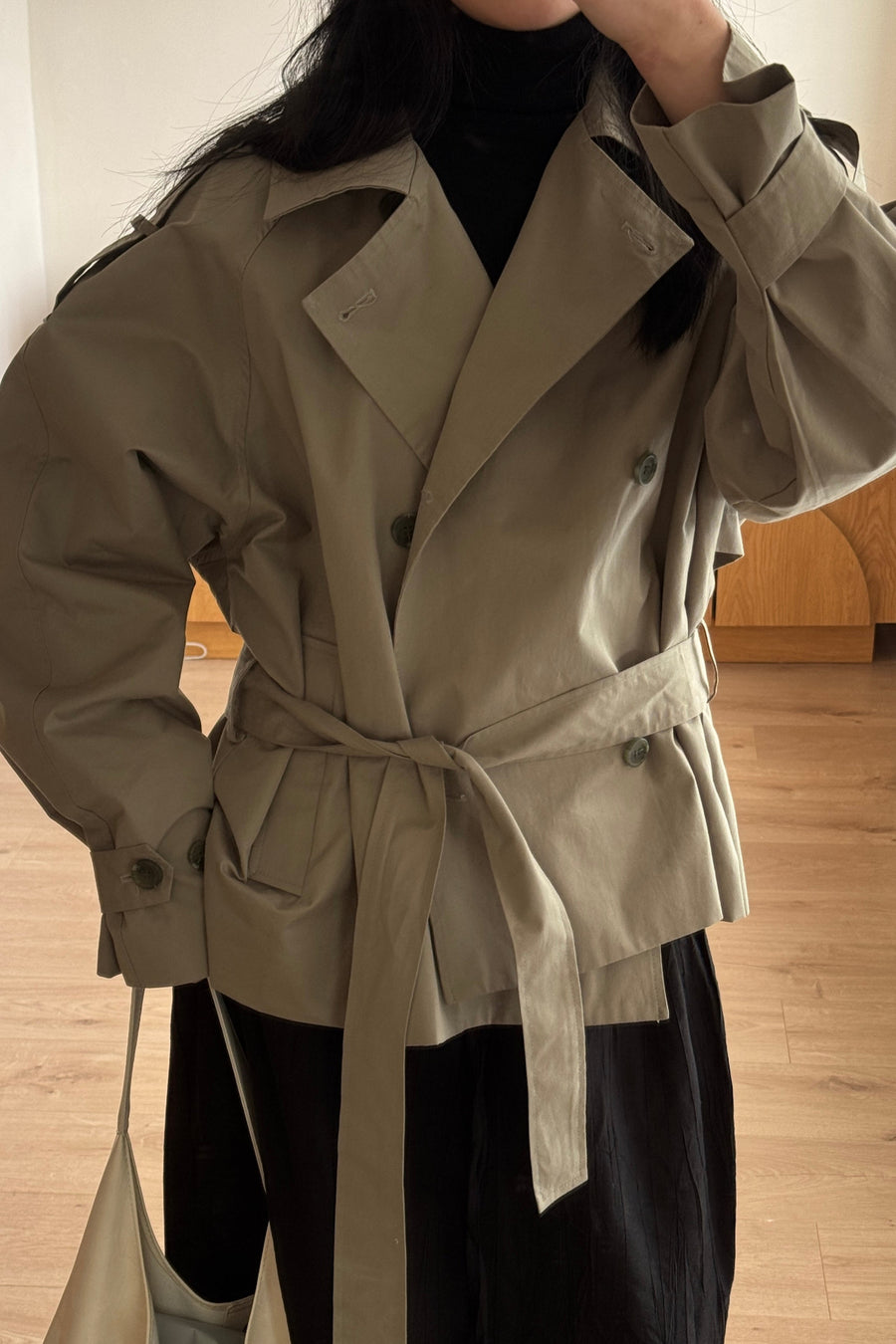 Short Khaki Trench (PREORDER)