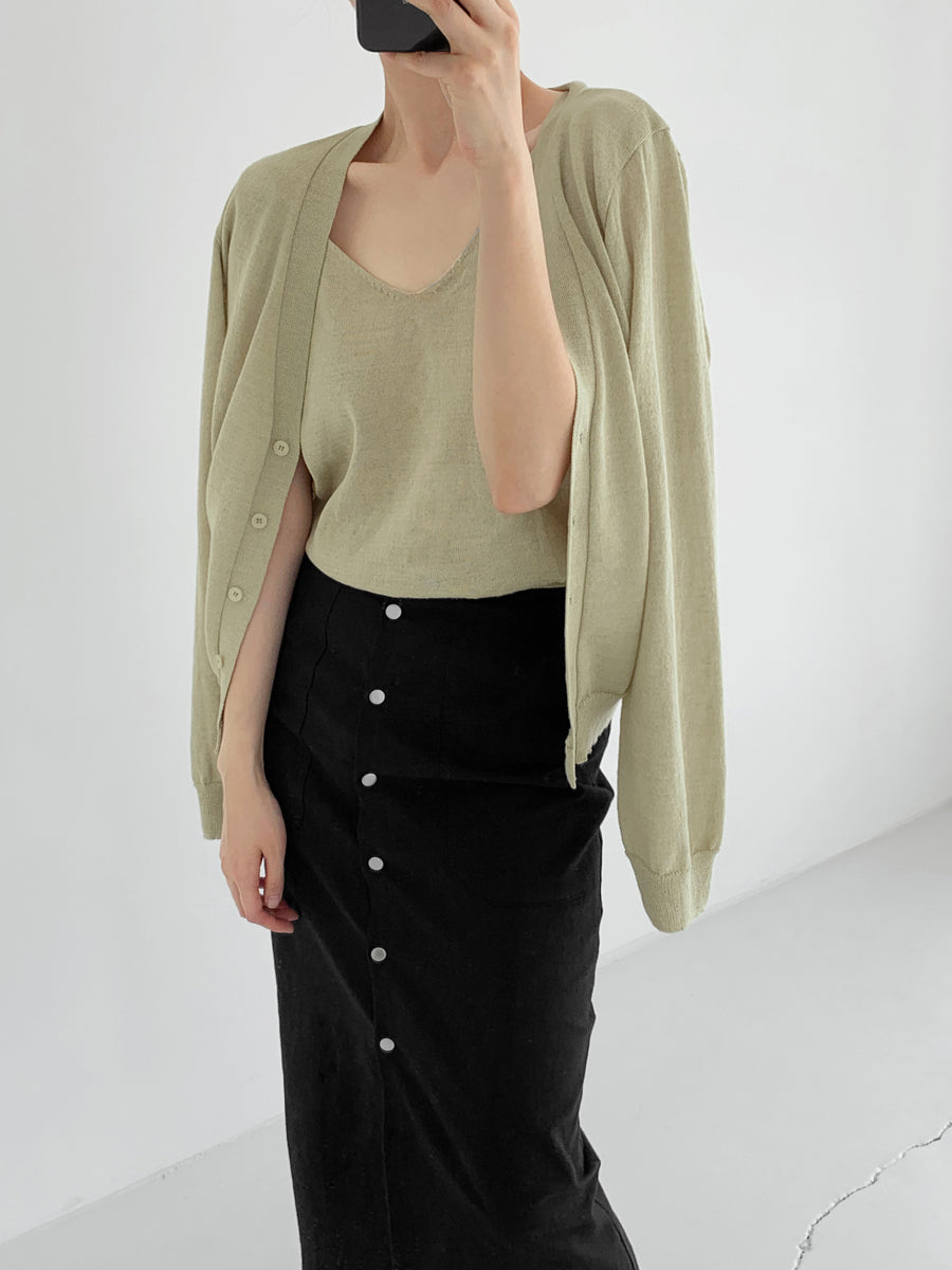 Soar Cardigan Cami Set (PREORDER)