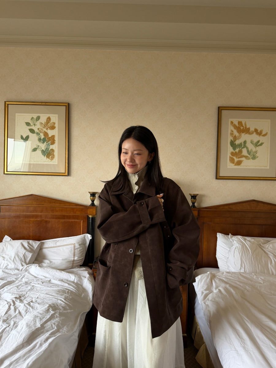Louise Suede Half Jacket