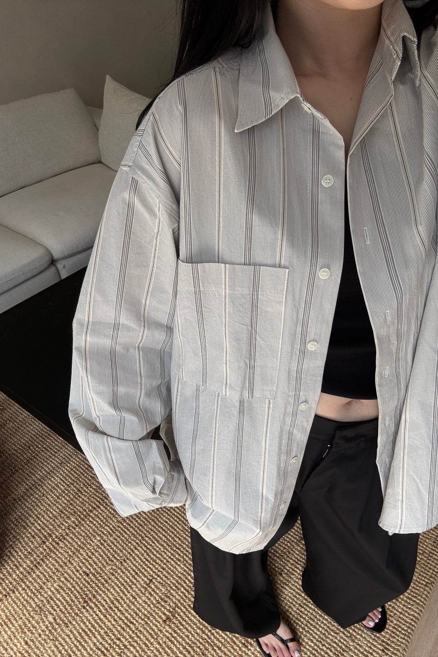 Linear Oversized Shirt