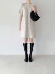 Cozy Cable Knit Dress