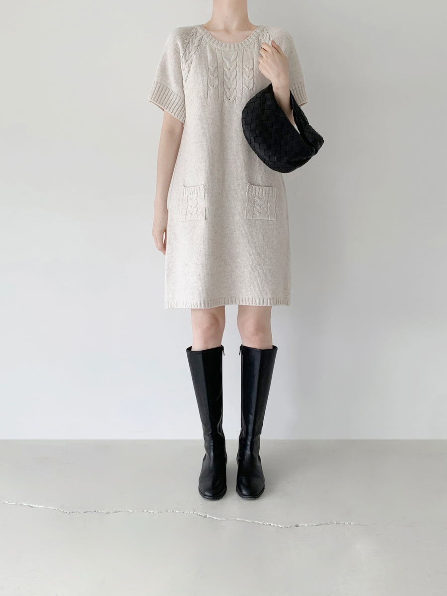 Cozy Cable Knit Dress