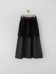 Waist-Detail Flared Skirt (PREORDER)