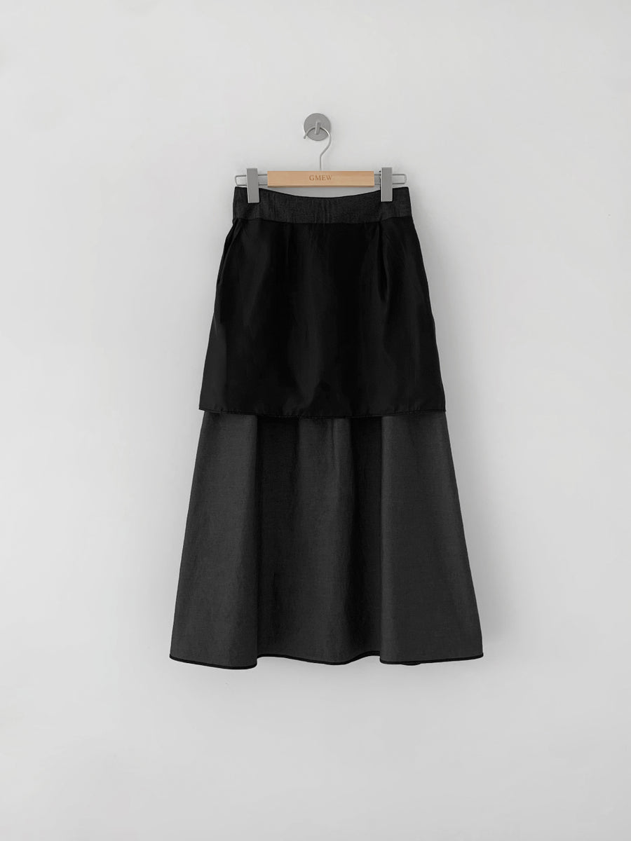 Waist-Detail Flared Skirt (PREORDER)