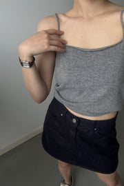 Fan Denim Skirt