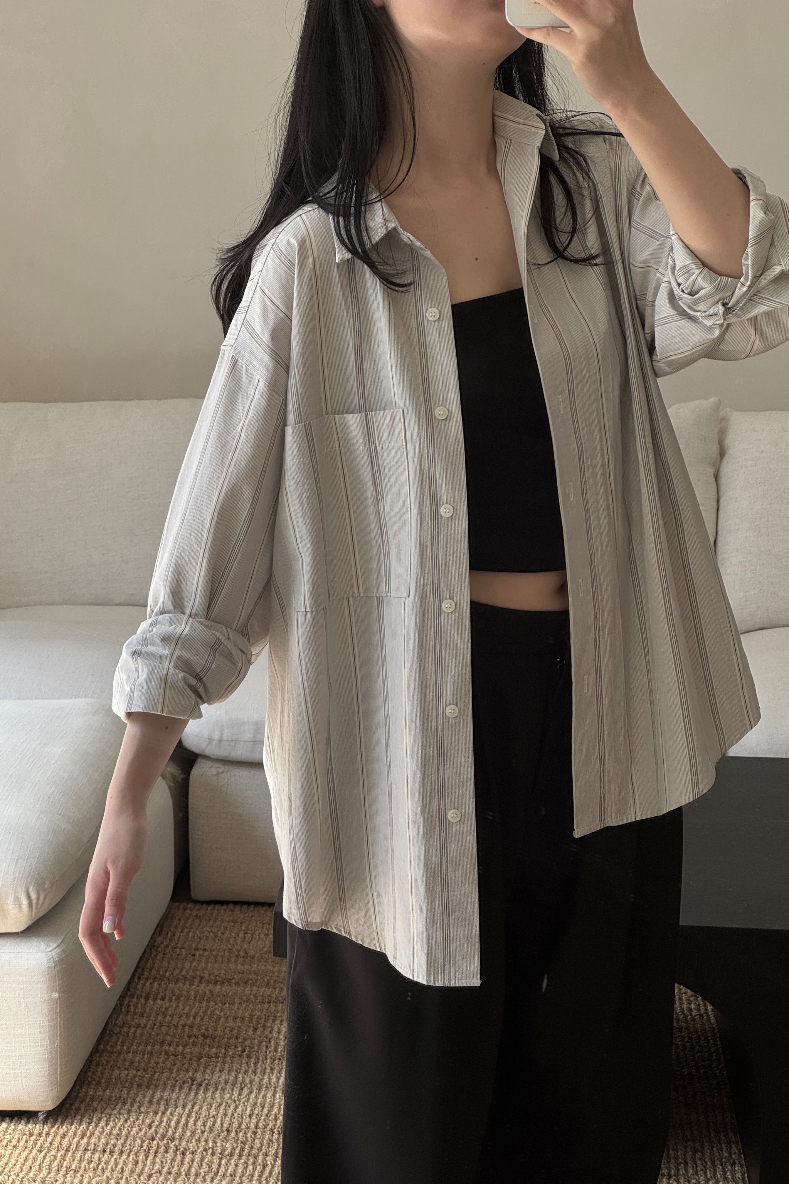 Linear Oversized Shirt