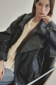 Collar Leather Jacket