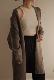 Alpaca Blend Long Cardigan