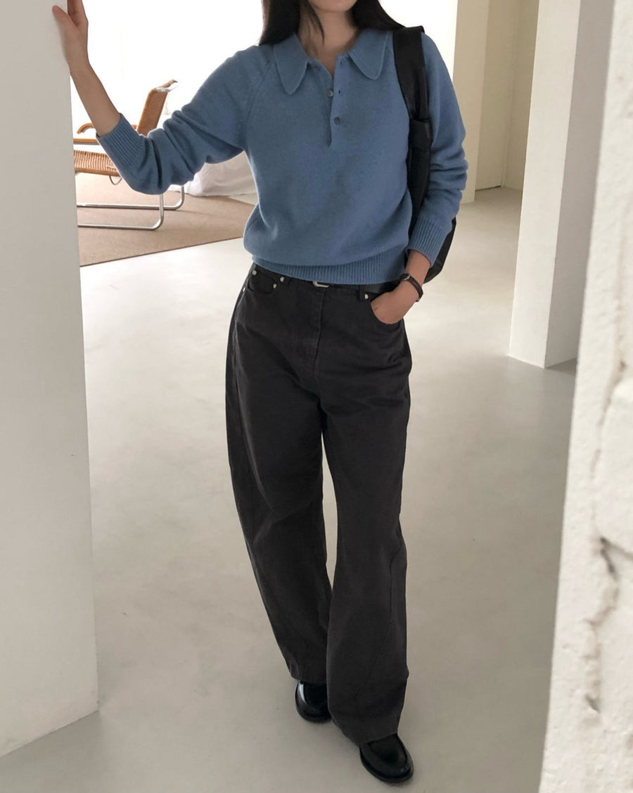 Wool Collar Knit