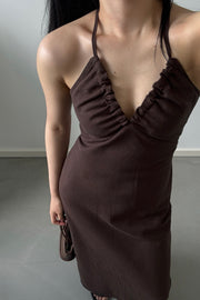 Linen Tie-Back Dress