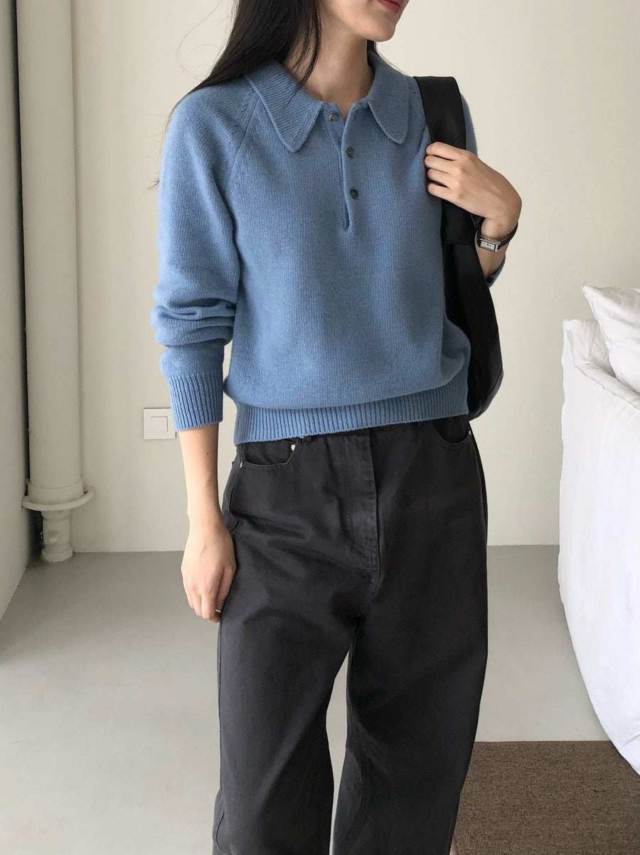 Wool Collar Knit