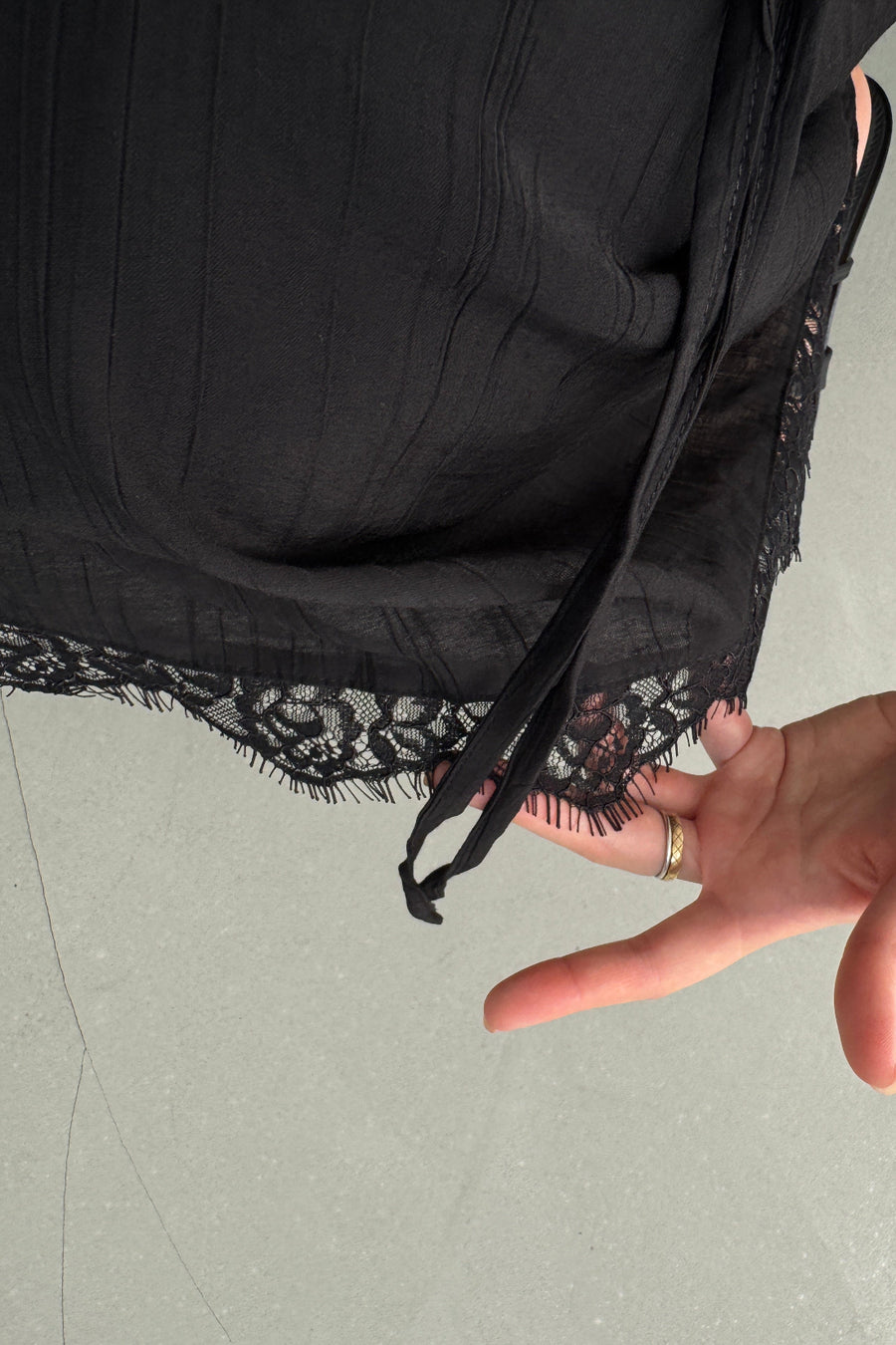 Textured Satin Skirt