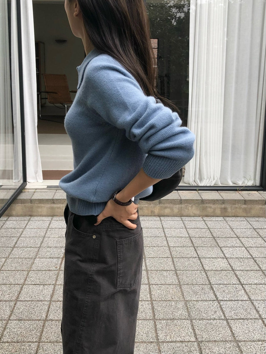 Wool Collar Knit