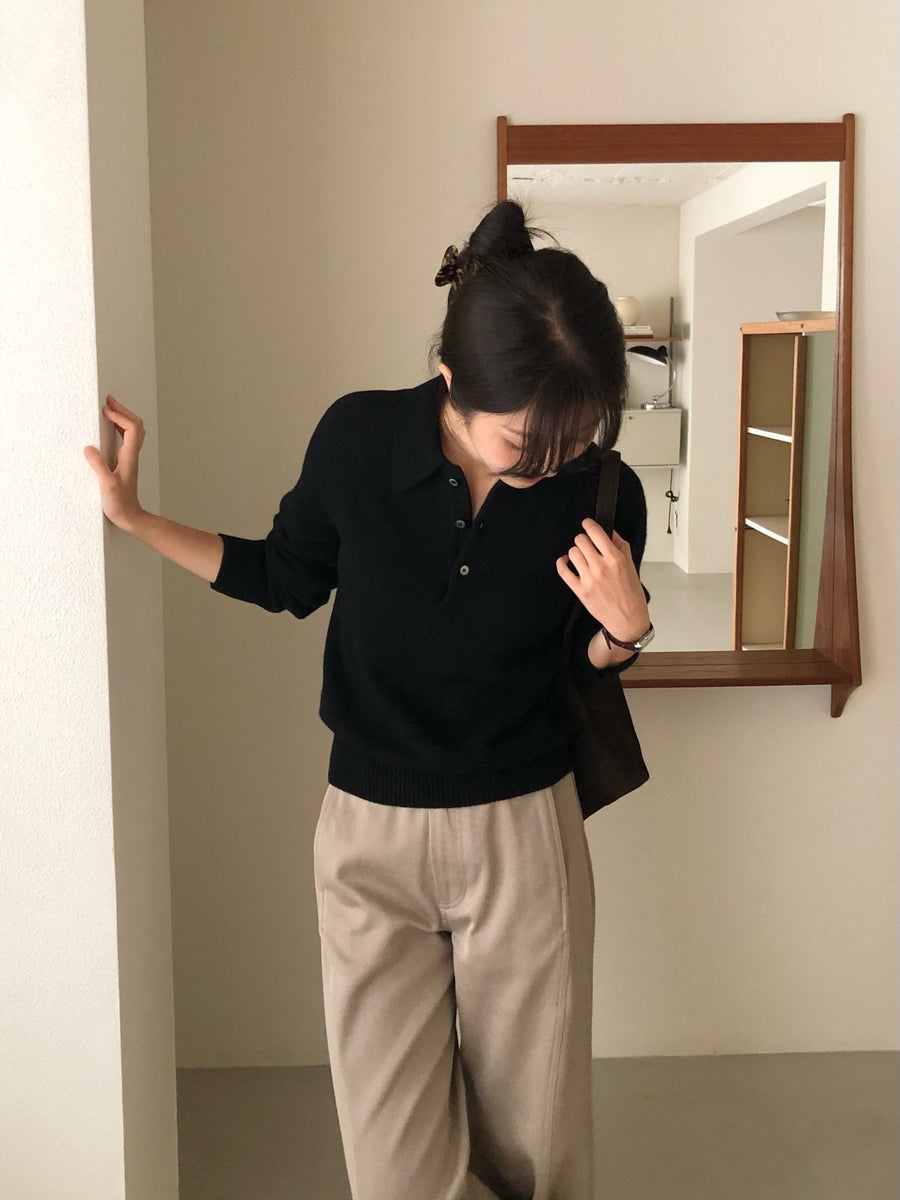 Wool Collar Knit