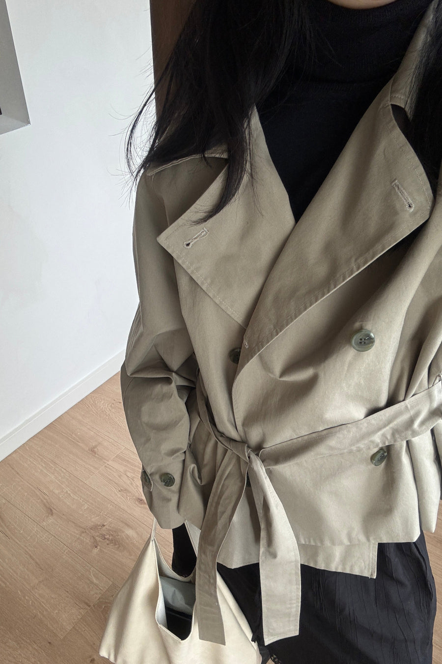 Short Khaki Trench (PREORDER)