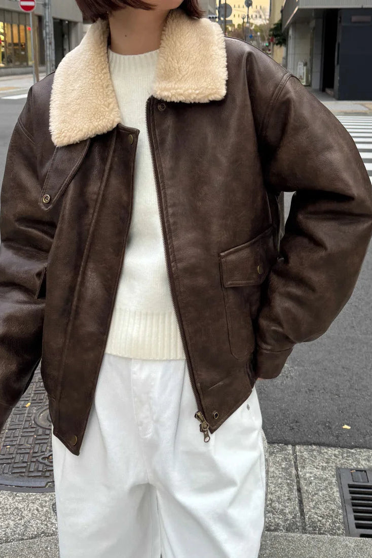 Shearling Leather Jacket