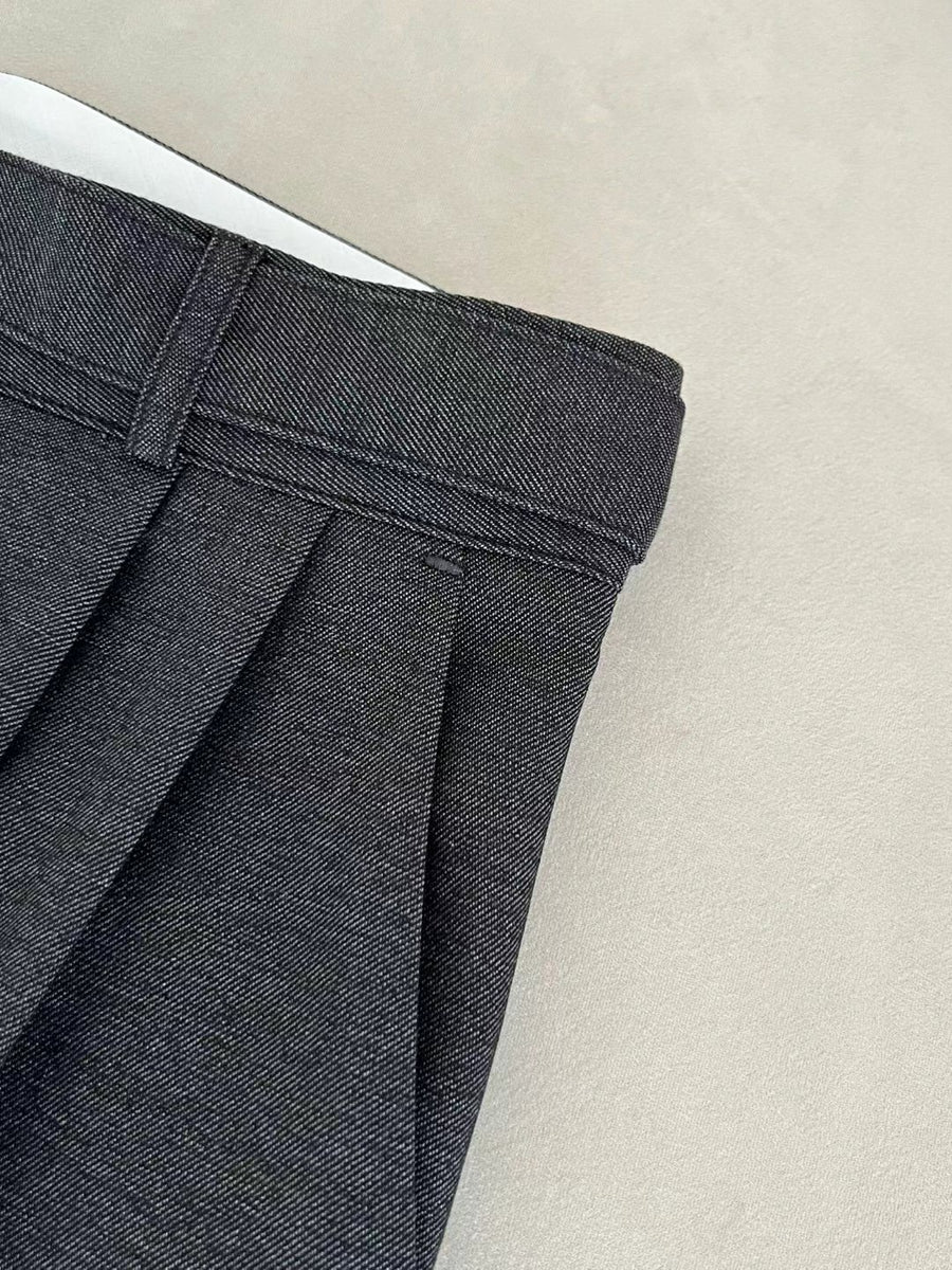Denim Belt Slacks