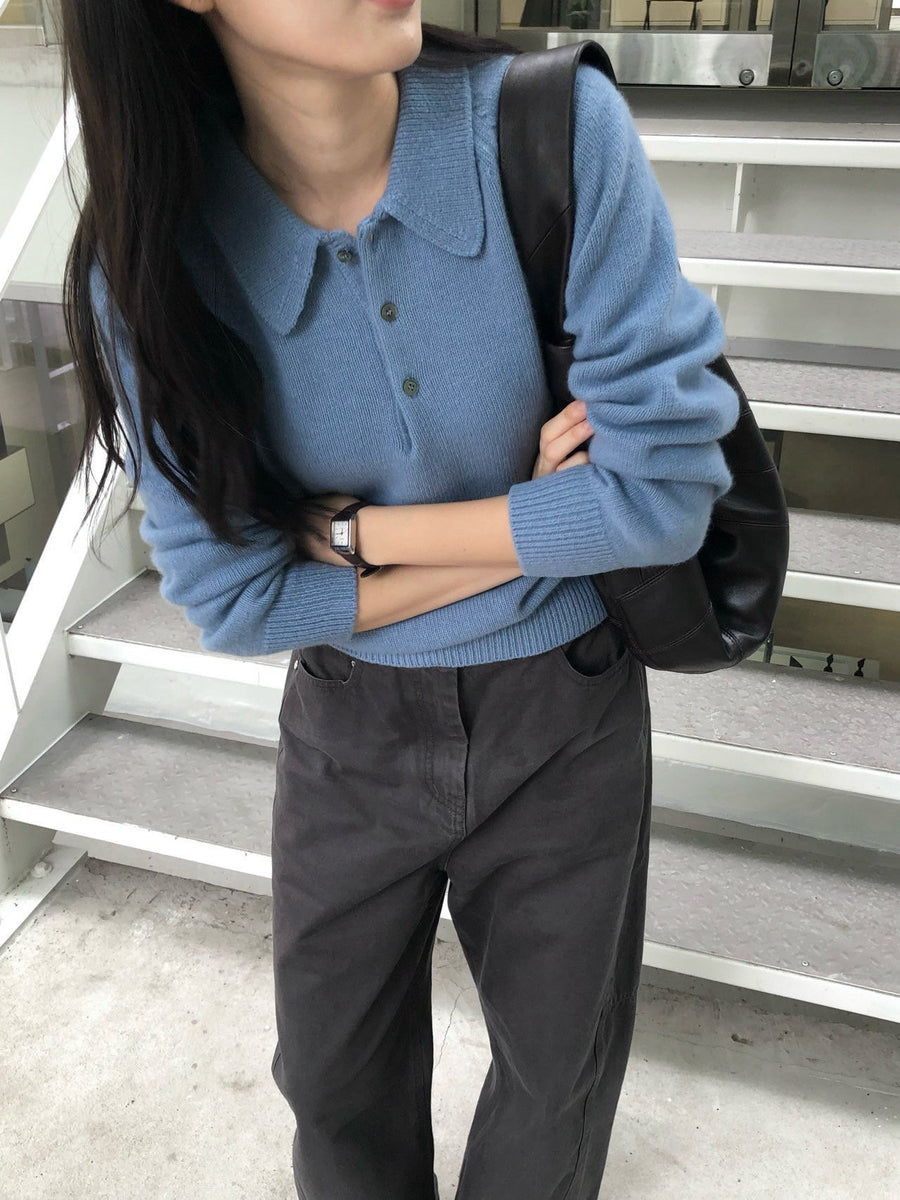 Wool Collar Knit