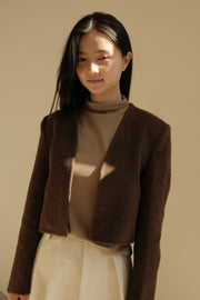 Wool Half Turtleneck Top