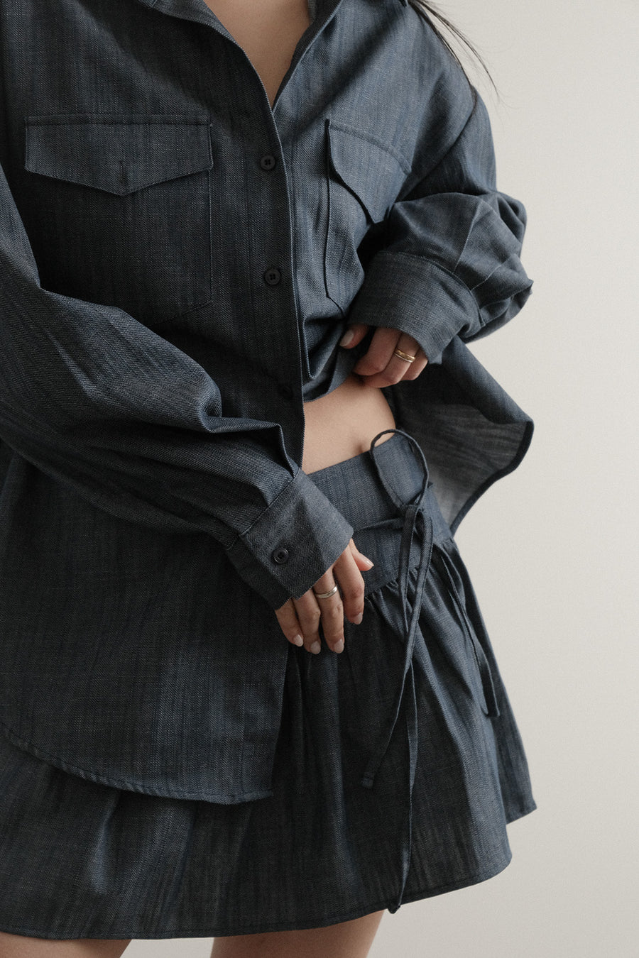 Denim Puff Skort (PREORDER)