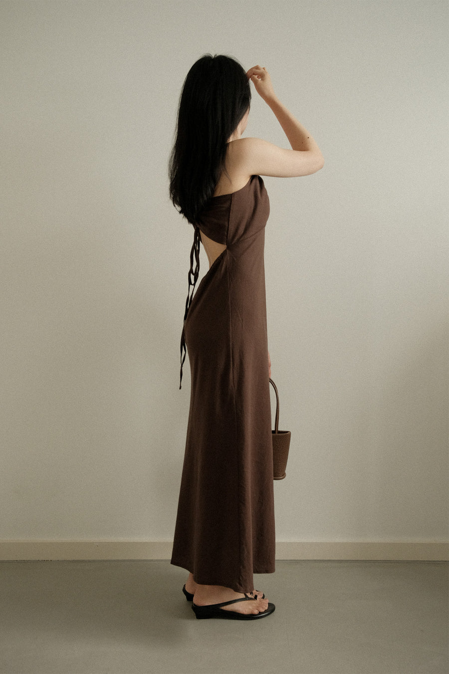 Linen Tie-Back Dress