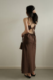 Linen Tie-Back Dress