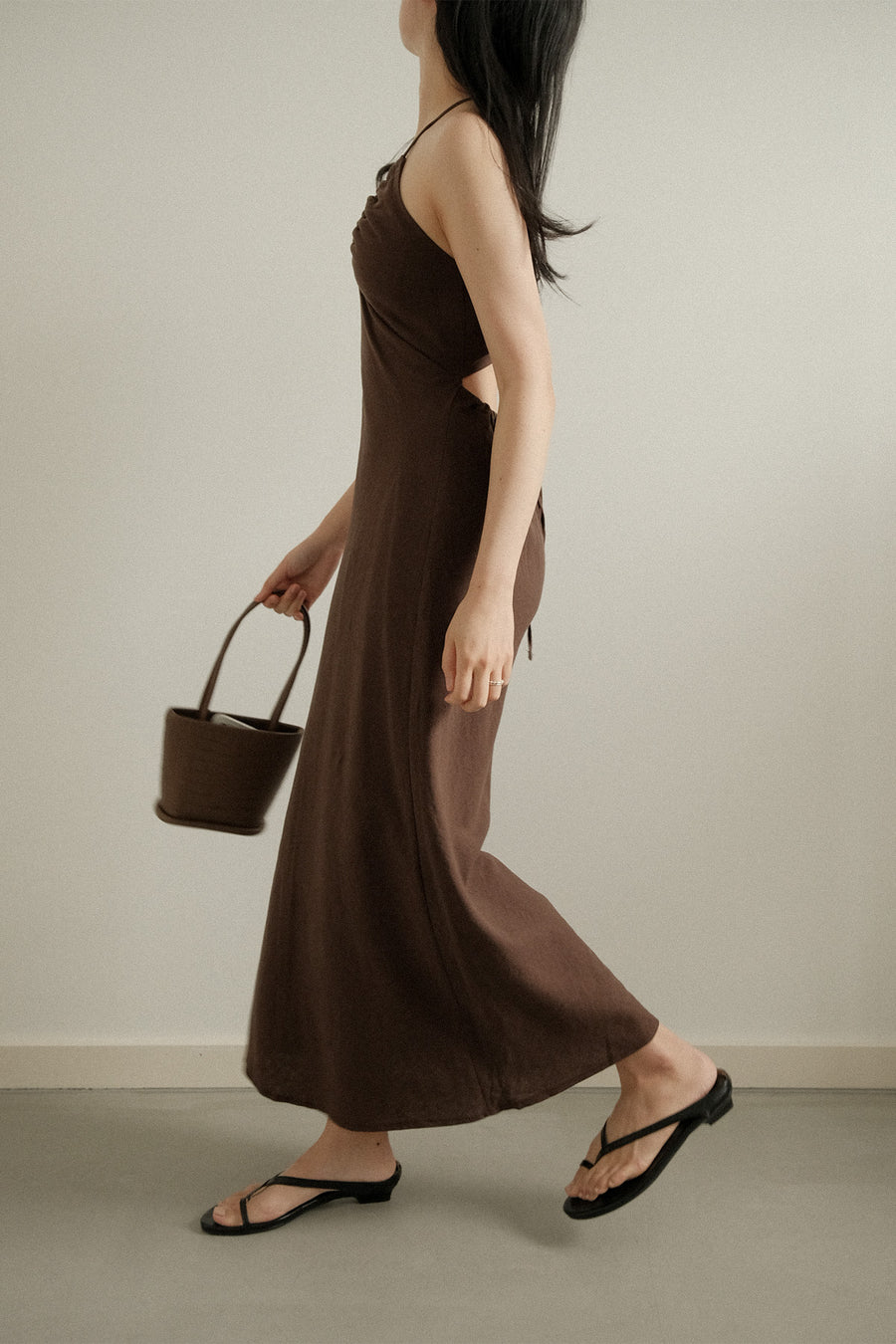 Linen Tie-Back Dress