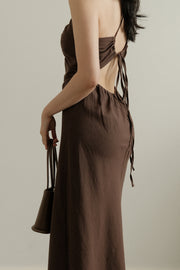 Linen Tie-Back Dress