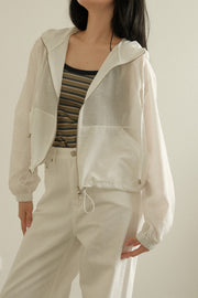 Striped Seersucker Windbreaker