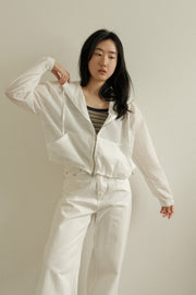 Striped Seersucker Windbreaker