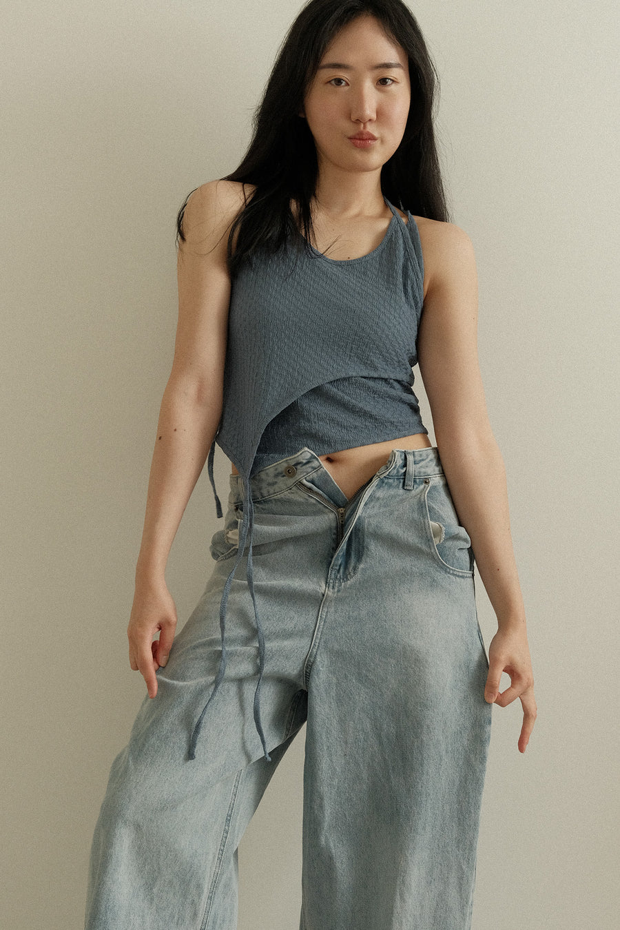 Layered Tie Cami Top (PREORDER)