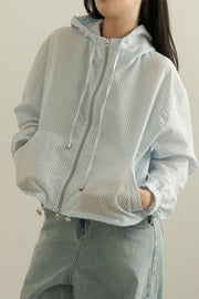 Striped Seersucker Windbreaker