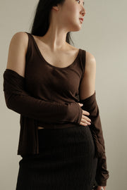Softline Cami Cardigan Set