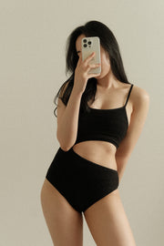 Contour Cutout Knitted Swimsuit (PREORDER)
