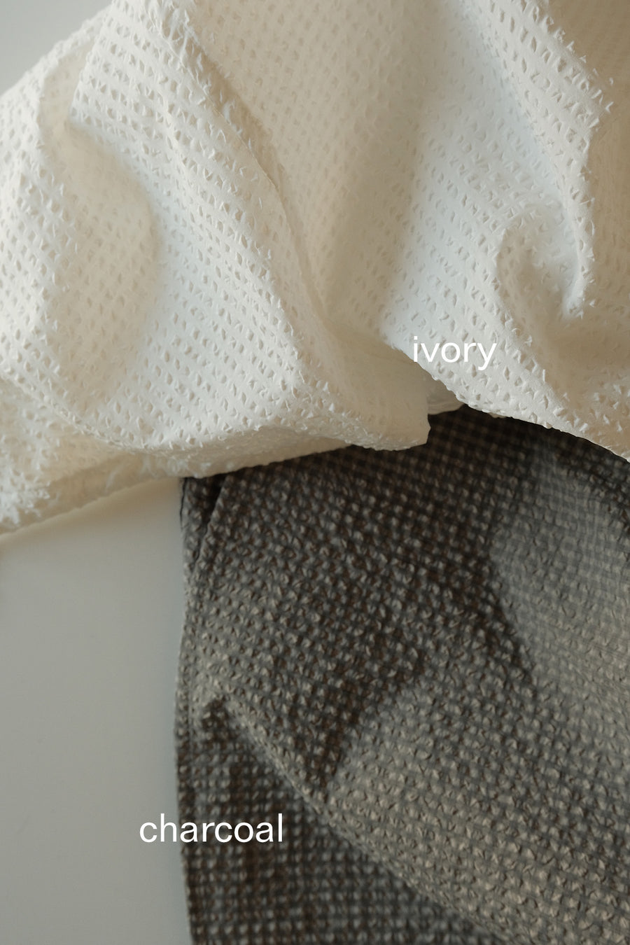 Waffle Seersucker Tie-Front Dress