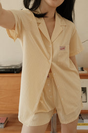 Slow Morning Stripe Pyjama Set – Short
