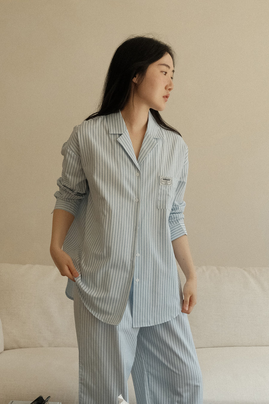 Slow Morning Stripe Pyjama Set – Long