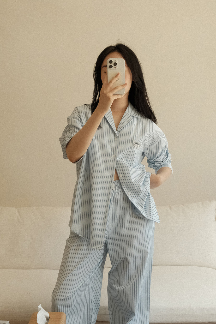 Slow Morning Stripe Pyjama Set – Long