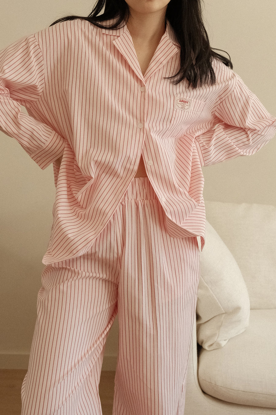 Slow Morning Stripe Pyjama Set – Long