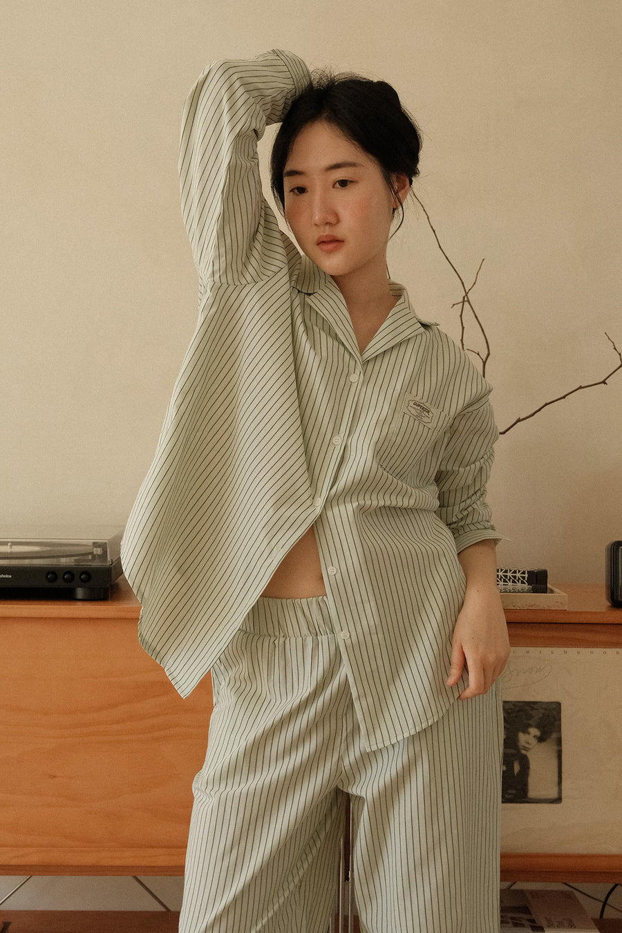 Slow Morning Stripe Pyjama Set – Long