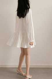 Lune Pintuck Mini Dress
