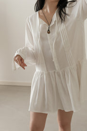 Lune Pintuck Mini Dress