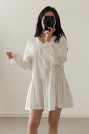 Lune Pintuck Mini Dress