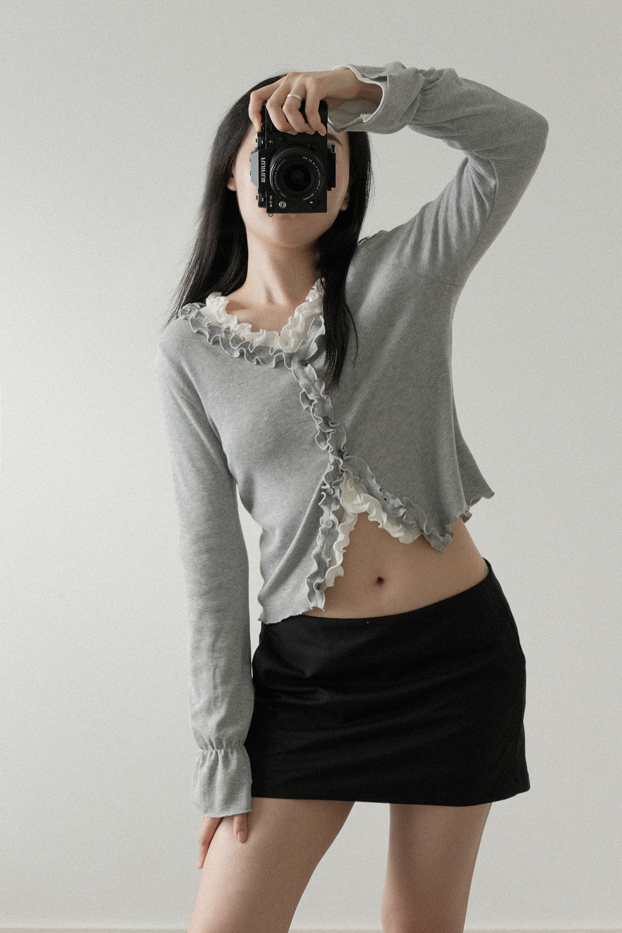 Luna Frill Rib Cardigan
