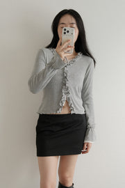 Luna Frill Rib Cardigan