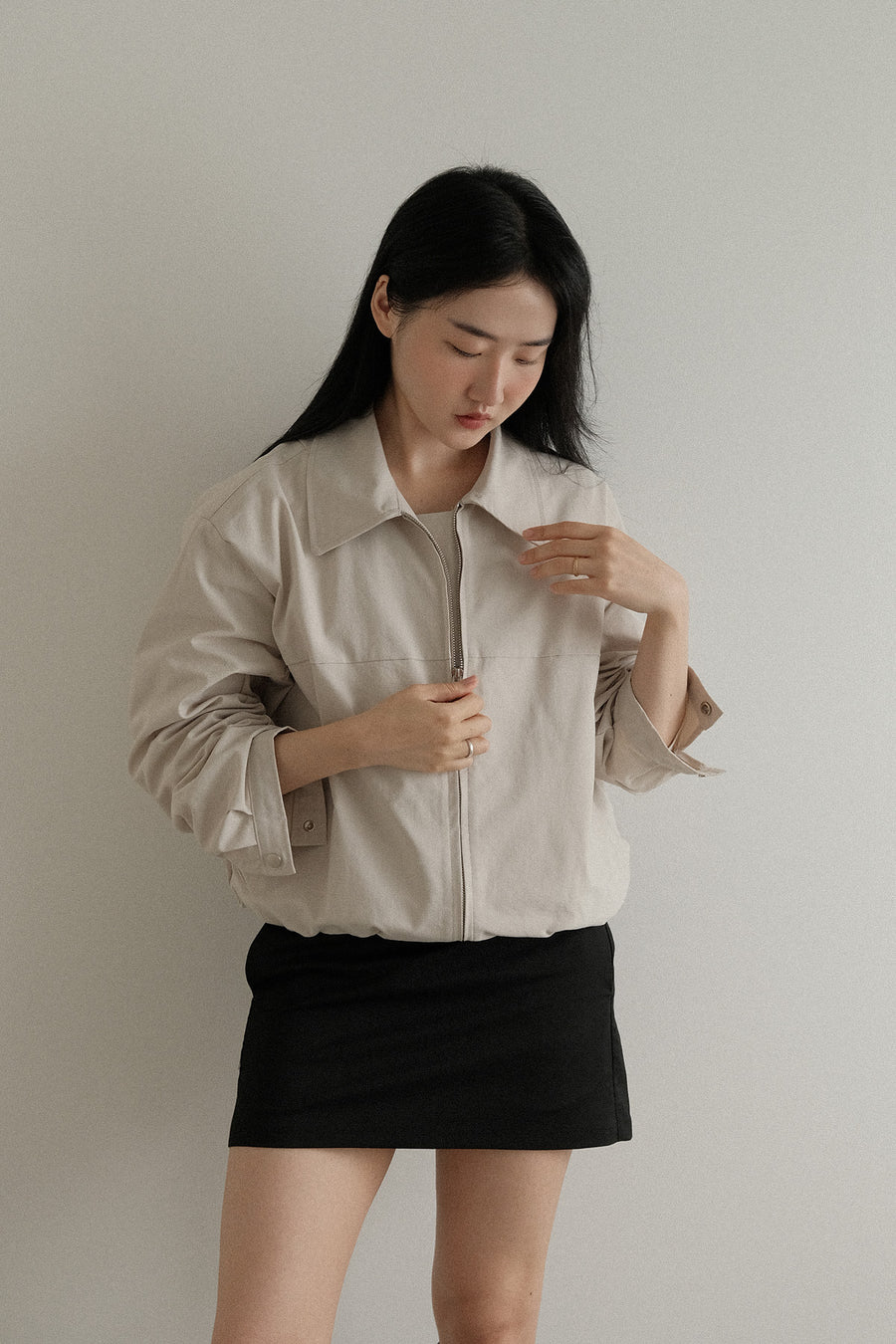 Clean Line Cotton Blouson