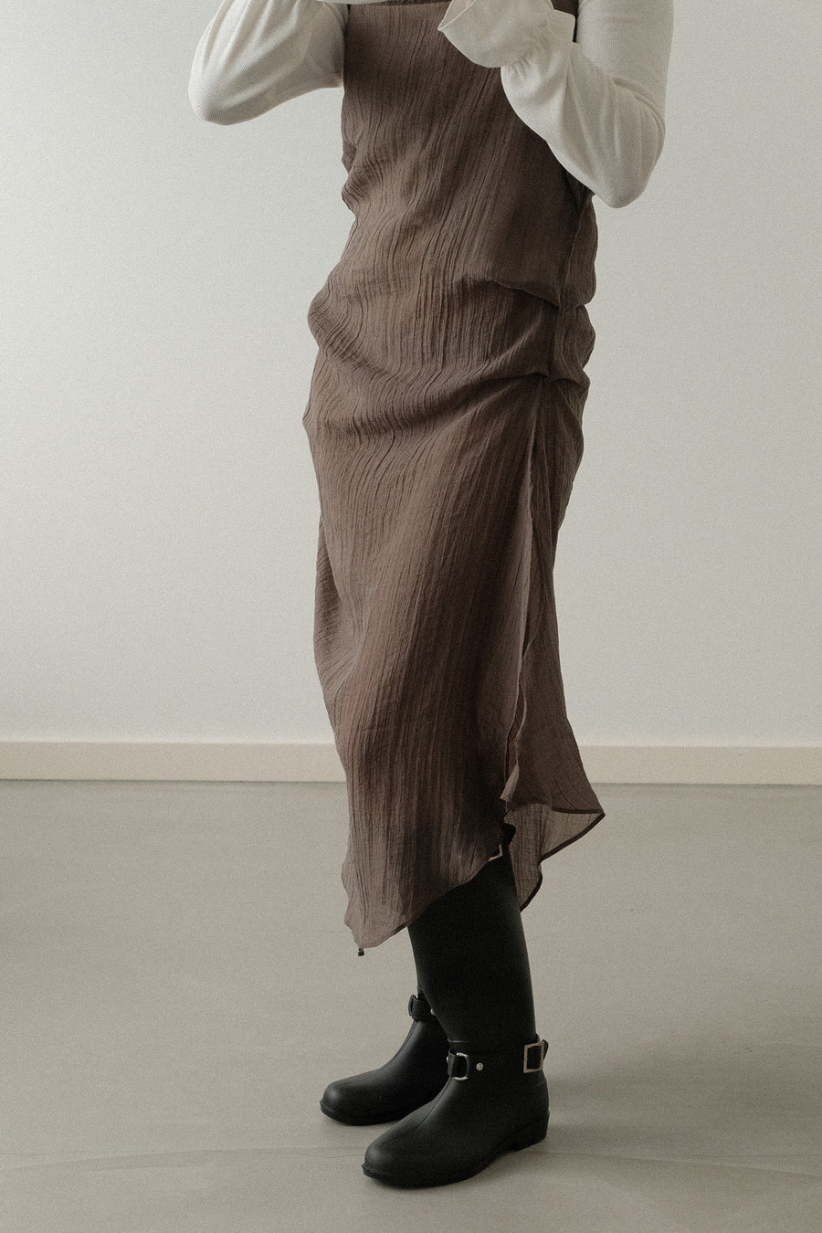 Muse Sheer Drape Slip Dress
