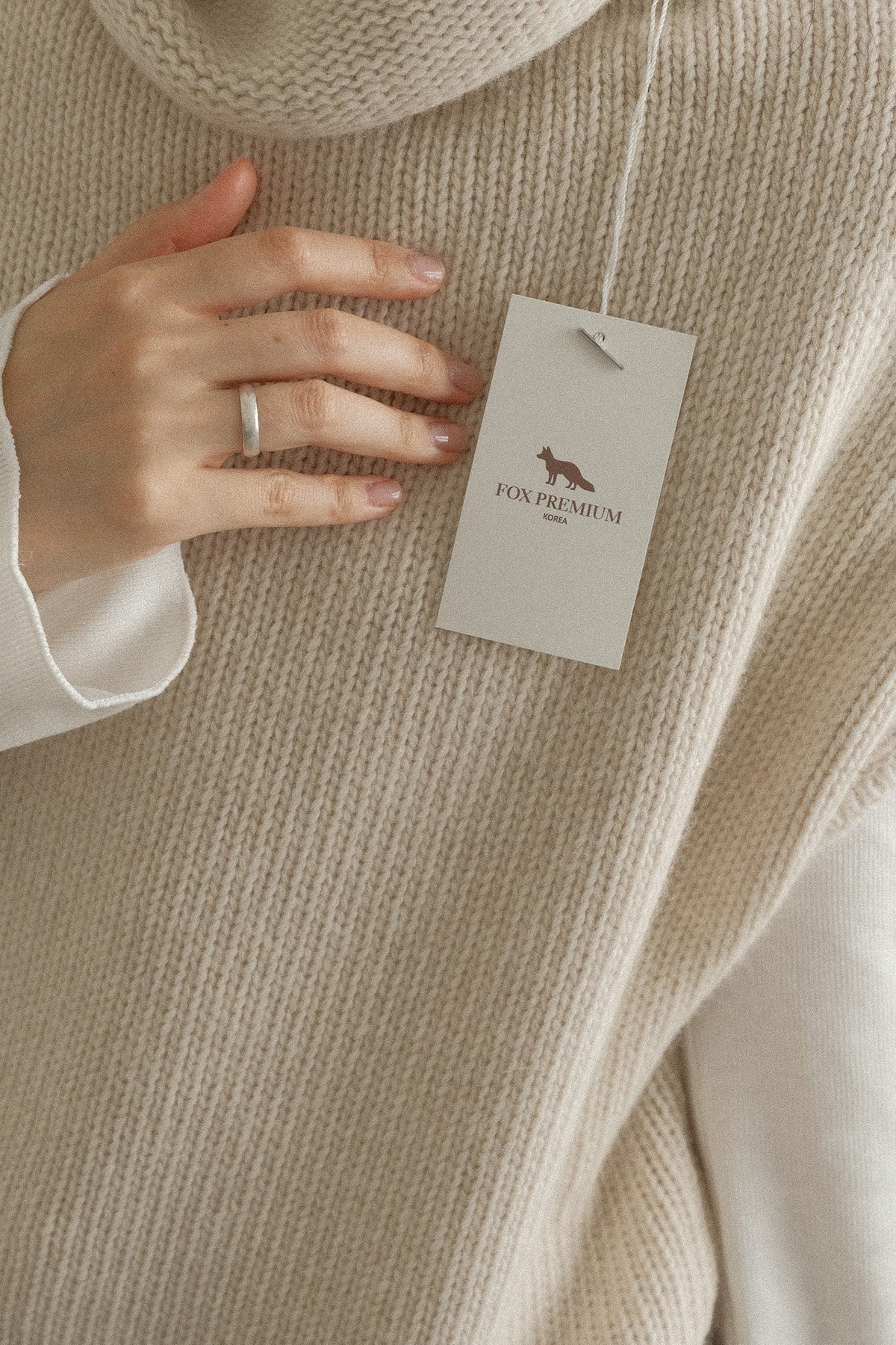 Fox Wool Turtleneck Vest